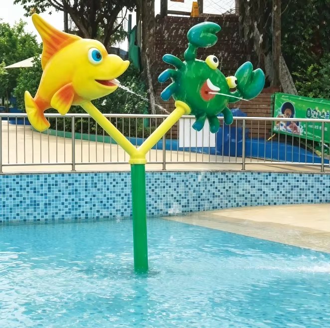 Thiết bị phun nước hình cá cua cho trẻ em Sợi thủy tinh (FRP) - hình 1