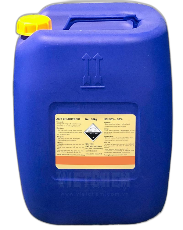 Axit HCl 32% – Hóa Chất Giảm pH Hồ Bơi