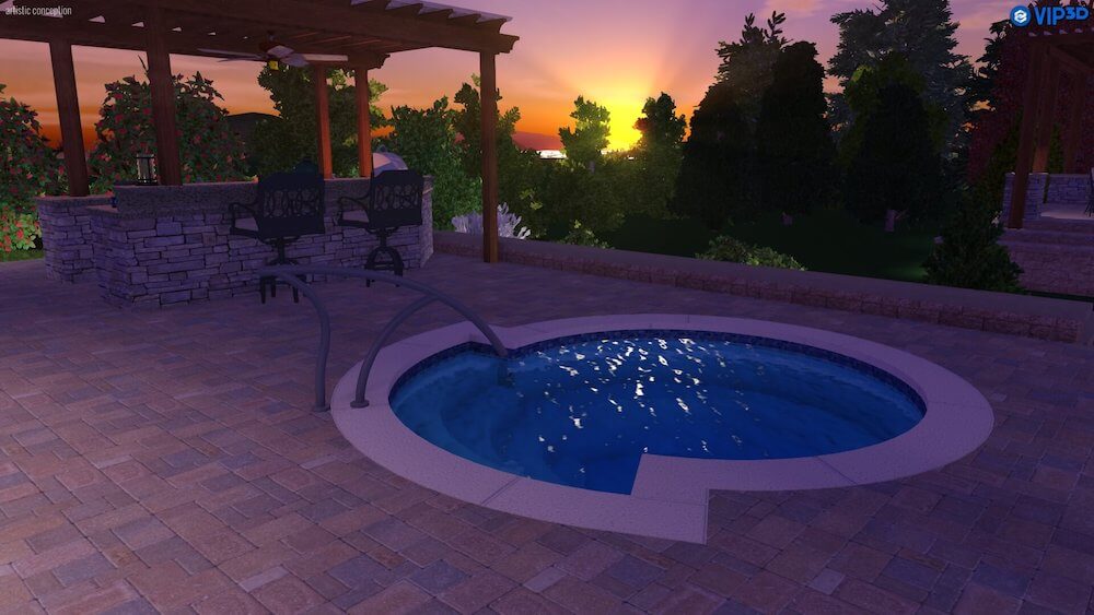 Bể Spa Composite Grand Spa – 3.5×3.6m