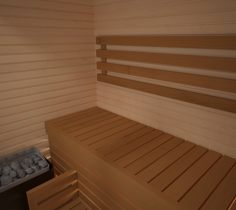 Cabin Xông Hơi Khô 2 Người Gỗ Hemlock – hình 1