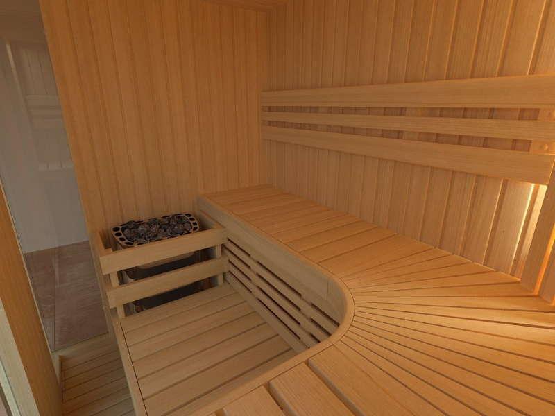 Cabin Xông Hơi Khô Leili Exclusive 3-4 Người Gỗ Thông – hình 4