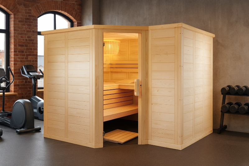 Cabin Xông Hơi Khô Polaris Large 3-4 Người Gỗ Thông – hình 1