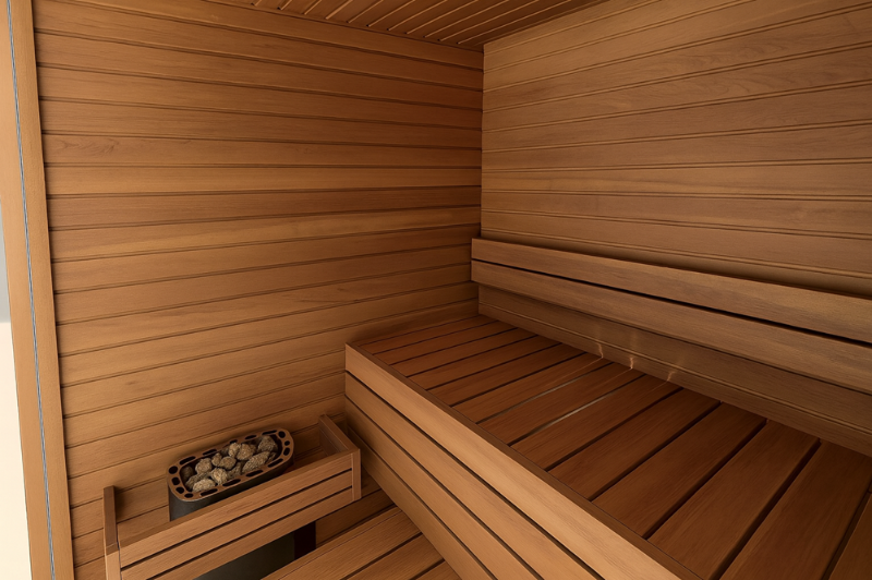 Cabin Xông Hơi Khô Relaxation Realm 2 Người Gỗ Hemlock – hình 2