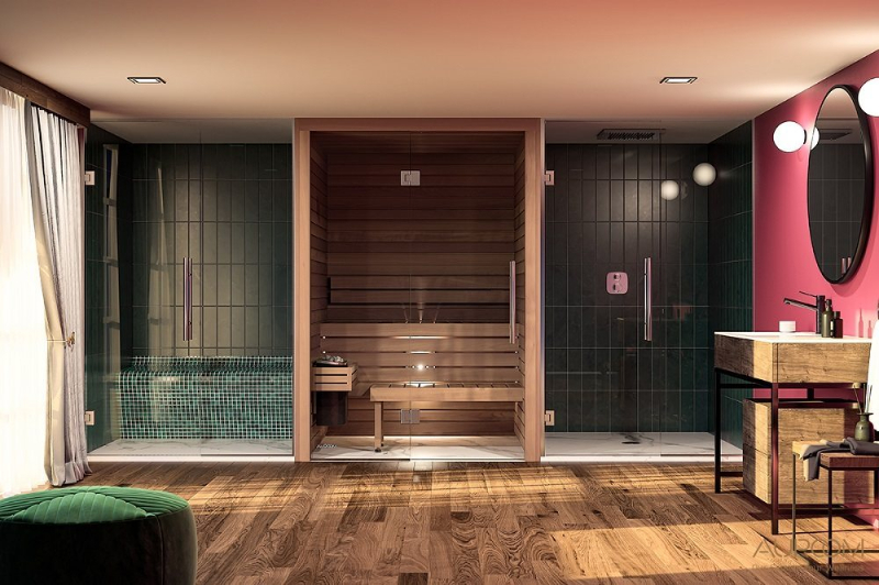 Cabin Xông Hơi Khô Relaxation Realm 2 Người Gỗ Hemlock – hình 4