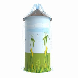 Đài Phun Nước Hình Tháp Nông Trại Composite Cho Sân Chơi Nước Trẻ Em