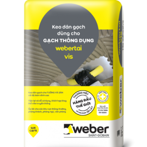 Keo Dán Gạch Weber Webertai VIS 25kg – Ốp Lát Tường Sàn Nội Thất Bám Chắc