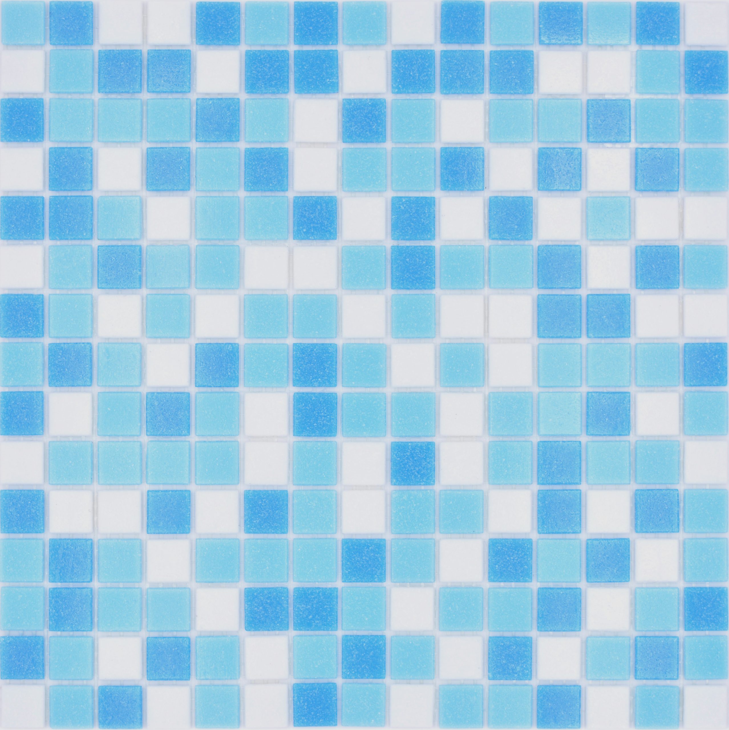 Gạch Mosaic Thủy Tinh Hồ Bơi Chuyển Sắc Xanh (Loang Màu) - Bộ 10 Vỉ - hình 2