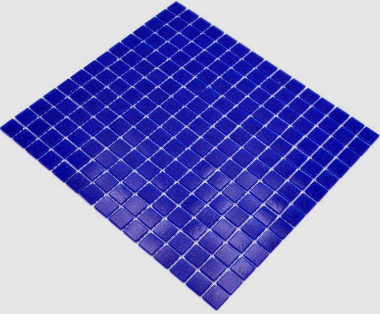 Gạch Mosaic Thủy Tinh Hồ Bơi Chuyển Sắc Xanh (Loang Màu) Đốm