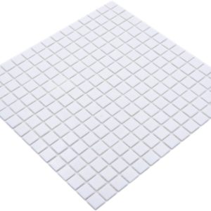 Gạch Mosaic Thủy Tinh Hồ Bơi Trắng Tinh Trắng