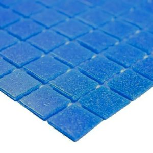Gạch Mosaic Thủy Tinh Hồ Bơi Xanh Cobalt Xanh Dương Bóng – Bộ 10 Vỉ