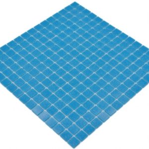 Gạch Mosaic Thủy Tinh Hồ Bơi Xanh Da Trời Nhạt Xanh Dương – Bộ 10 Vỉ