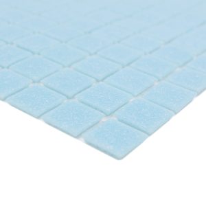 Gạch Mosaic Thủy Tinh Hồ Bơi Xanh Dương Bóng – Bộ 10 Vỉ
