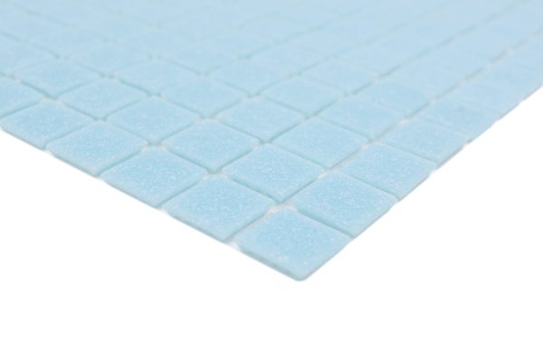 Gạch Mosaic Thủy Tinh Hồ Bơi Xanh Dương Bóng - Bộ 10 Vỉ