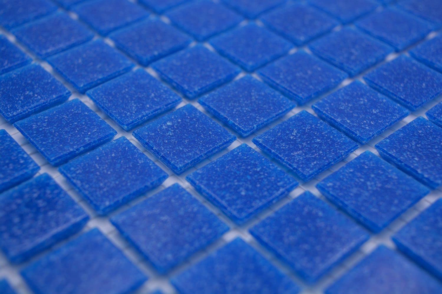 Gạch Mosaic Thủy Tinh Hồ Bơi Xanh Dương Đậm Xanh Dương Bóng - Bộ 10 Vỉ - hình 3