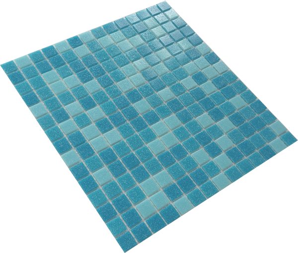 Gạch Mosaic Thủy Tinh Hồ Bơi Xanh Dương - Khổ Lớn 720 Vỉ (72m²)