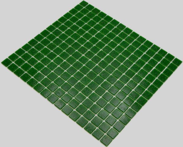 Gạch Mosaic Thủy Tinh Hồ Bơi Xanh Rêu Xanh Lá Đốm
