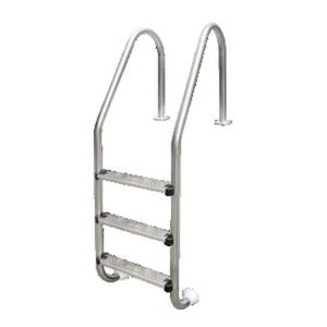 Thang hồ bơi inox Emaux SLF Series 2 – 8 bậc lắp mặt bích