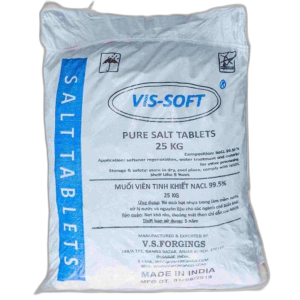 Muối Viên Vissoft 25kg – Muối Viên Hoàn Nguyên Hồ Bơi