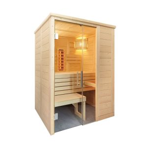 Phòng Xông Hơi Hồng Ngoại Alaska Mini Infra 2 Người Gỗ Thông