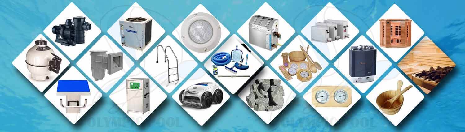 Thiết bị hồ bơi đầy đủ