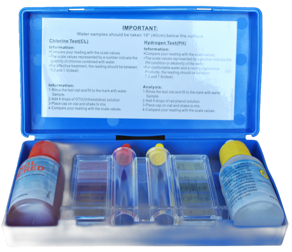 Thiết Bị Hồ Bơi Minderwater Basic Ph Cl Test Kit - Bộ Test Đo pH Và Clo Chính Xác
