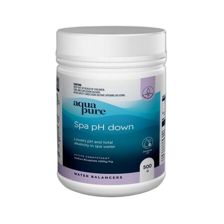Hóa Chất Giảm pH Hồ Bơi Waterco LB381017 Spa pH Down 500g