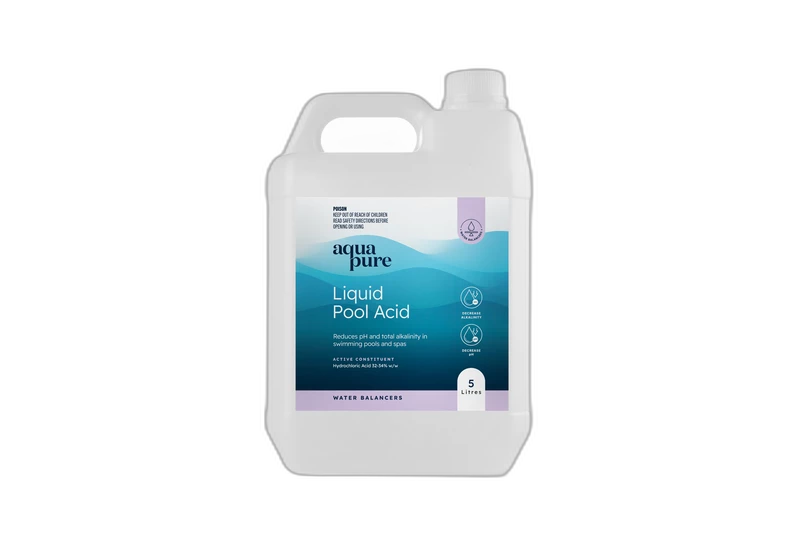 Dung Dịch Axit Hồ Bơi Waterco LB386545 Liquid Pool Acid 5L Chính Hãng