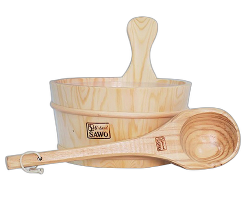 Xô Gáo Gỗ Phòng Xông Hơi – Phụ Kiện Sauna