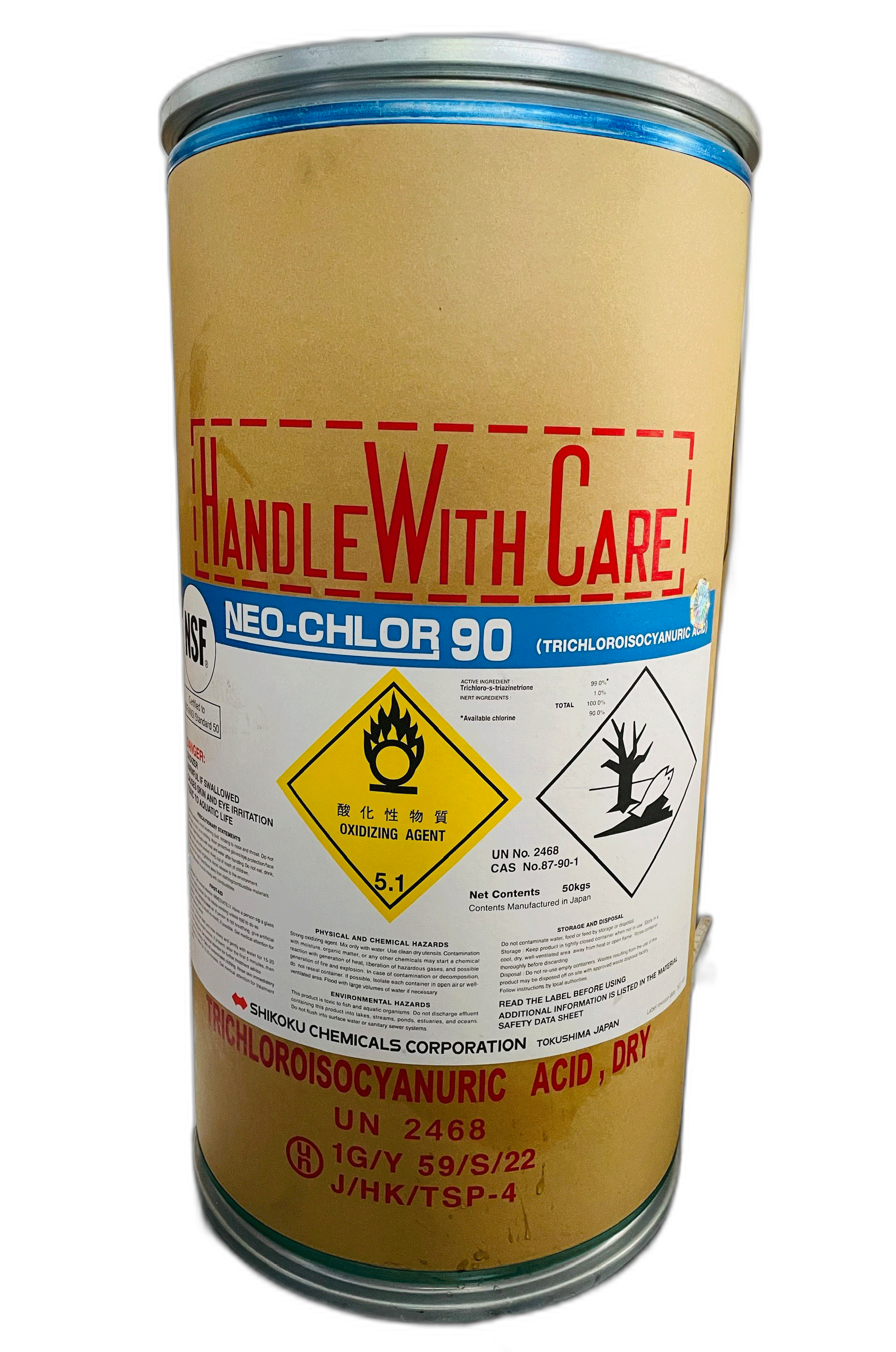Chlorine Nhật TTCA 90% Bột - Giải pháp vệ sinh hồ bơi tiết kiệm chi phí
